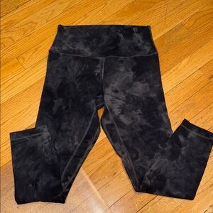 Lululemon Athletica Black Patterned Leggings
